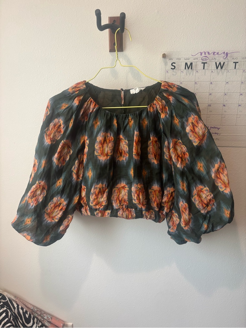 a loves a Floral skirt and shirt set